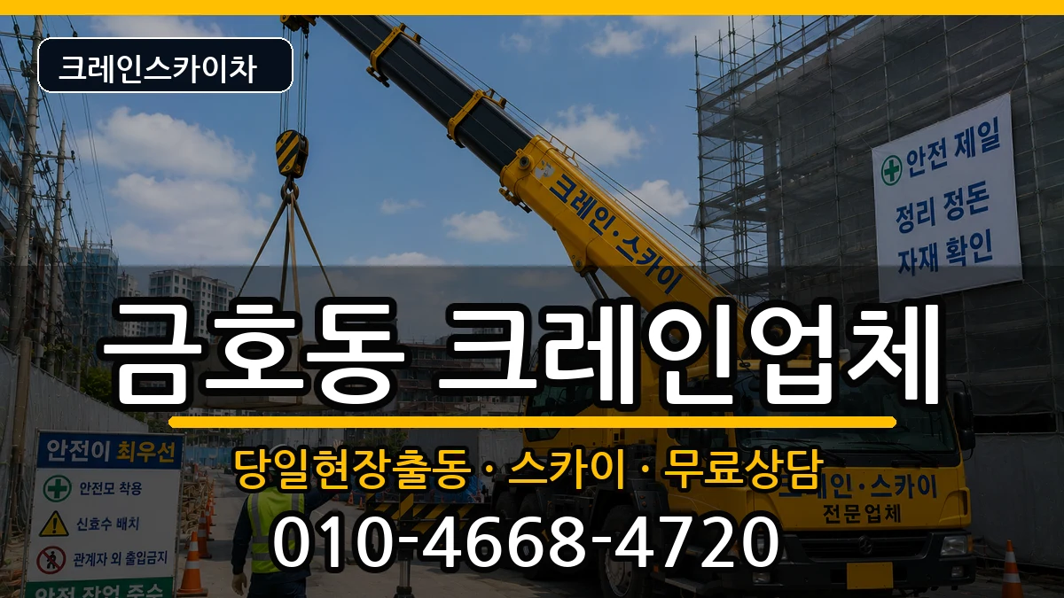 전라남도광양시금호동 크레인 장비 처리 안내 이미지 2