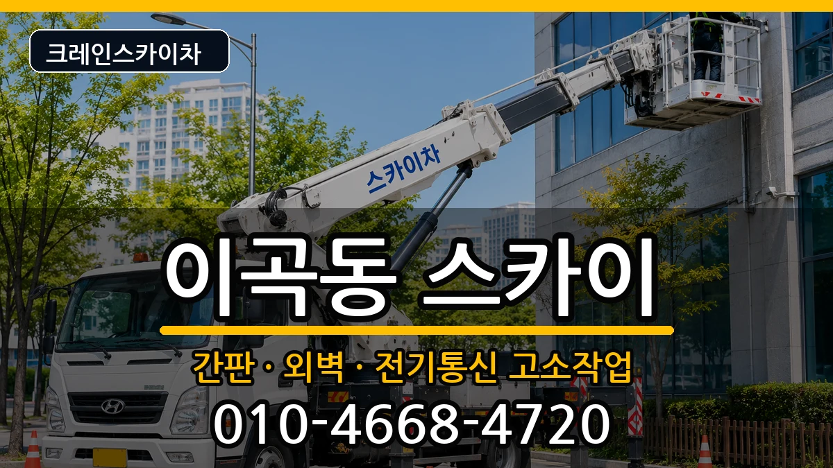 대구광역시달서구이곡동 스카이 대구광역시달서구이곡동 스카이 장비 처리 안내 이미지 3