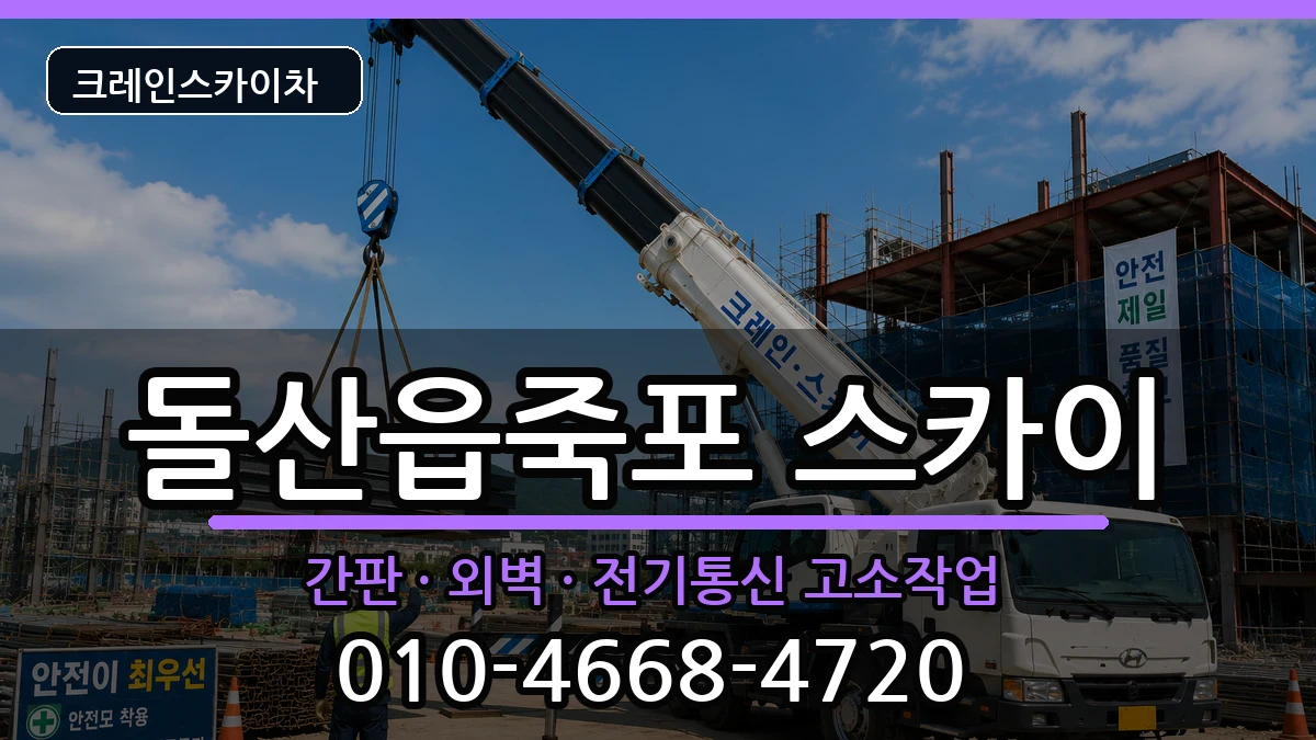 전라남도여수시돌산읍죽포 스카이 장비 처리 안내 이미지 2