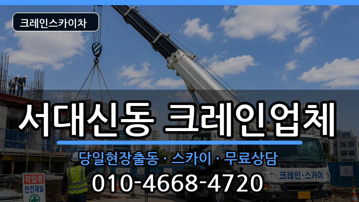 부산광역시서구서대신동 크레인 부산광역시서구서대신동 크레인 장비 처리 안내 이미지 2