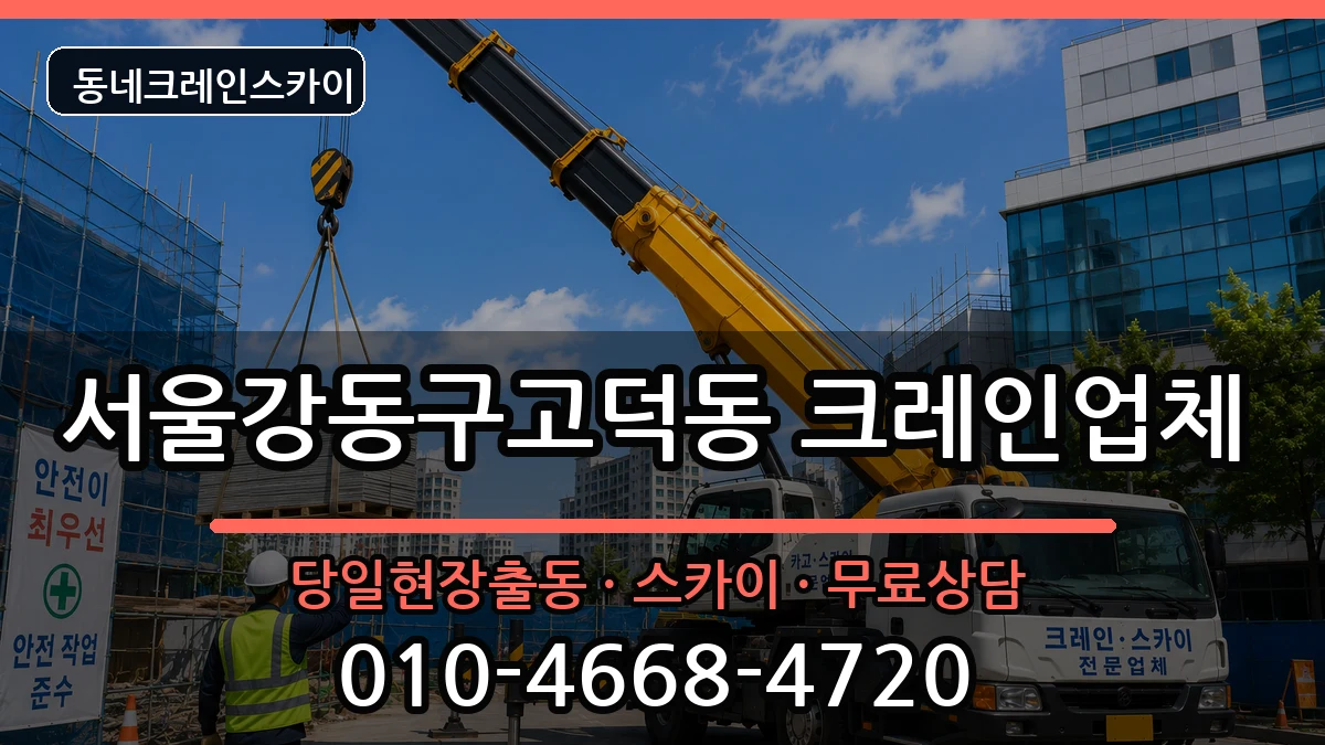 서울강동구고덕동  크레인 FAQ형