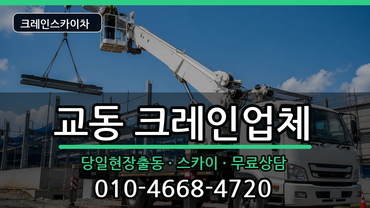 강원특별자치도 속초시 교동  크레인 지역형