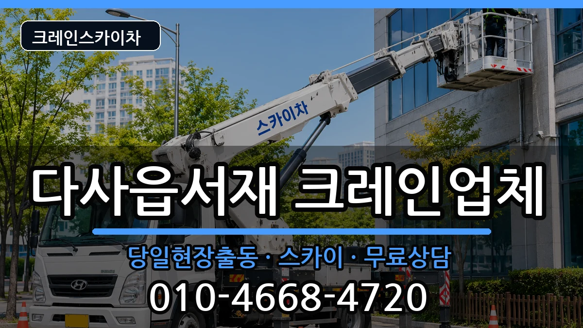 대구광역시 달성군 다사읍서재  크레인 절차형