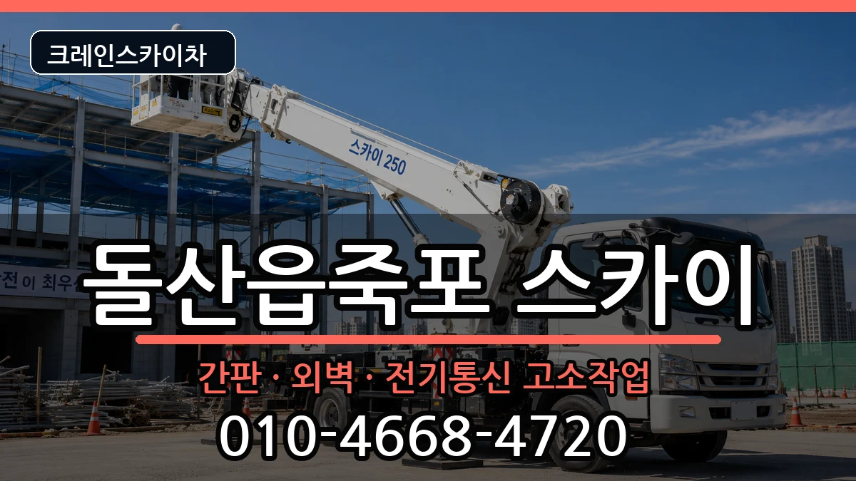 전라남도여수시돌산읍죽포 스카이 장비 처리 안내 이미지 1
