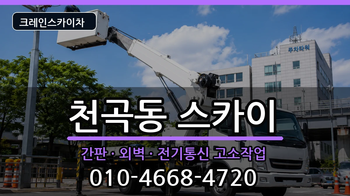 강원특별자치도동해시천곡동 스카이 강원특별자치도동해시천곡동 스카이 장비 처리 안내 이미지 1