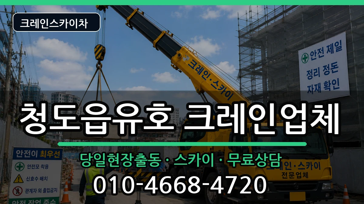 경상북도청도군청도읍유호 크레인 경상북도청도군청도읍유호 크레인 장비 처리 안내 이미지 2