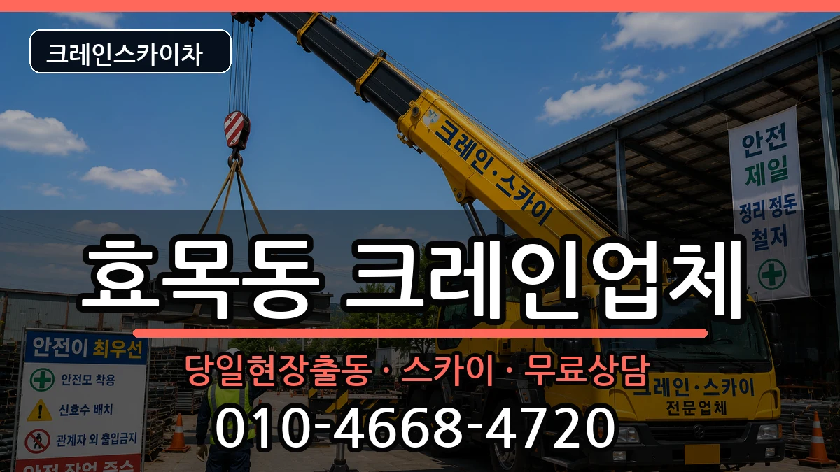 대구광역시 동구 효목동  크레인 비교형