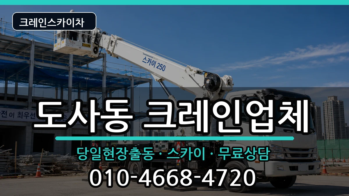 전라남도 순천시 도사동  크레인 사례형